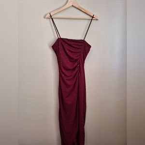 Red Christian Berg Prom Dress Size 1/2